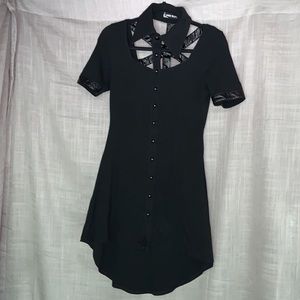 Dolls Kill Dark in Love Cut-Out Dress
